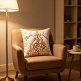 thumbnail image 4 of Vintage Pink Christmas Throw Pillow Cover, Decorative Holiday Cushion Case for Sofa Home Decor., 4 of 6