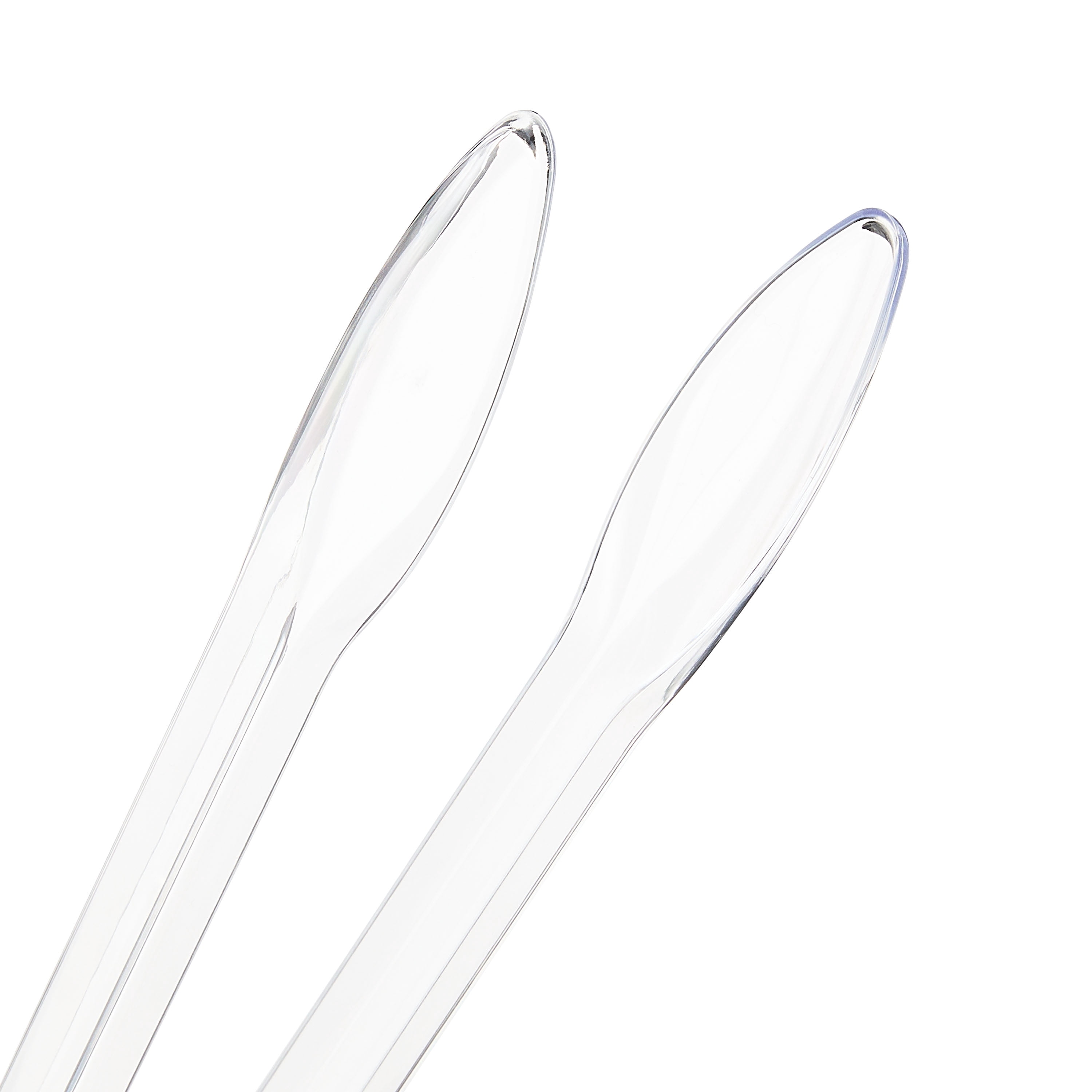 1 Count, 12 IN Clear Plastic Serving Tongs, Food Tongs, by Way To Celebrate