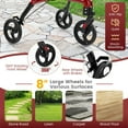 thumbnail image 3 of GVN Walkers & Rollators,Foldable Rollator Walker with Lightweight Aluminum Frame-Red, 3 of 11