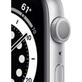 thumbnail image 3 of Restored Apple Watch Series 6 (GPS, 44 mm) Silver Aluminum Case with White Sport Band Bundle 5 Bonus Bands, Charging Stand, Screen Protector, & 2 amp charger (Refurbished), 3 of 13