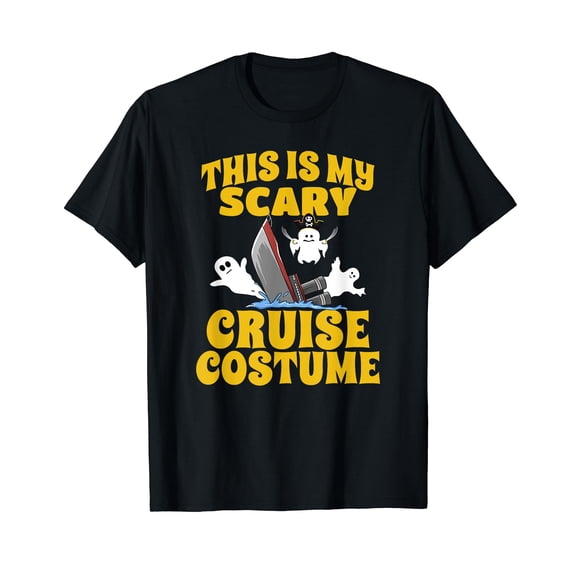 This Is My Scary Cruise Costume Halloween Black T-Shirt short sleeve Tee Gift
