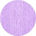 thumbnail image 1 of Ahgly Company Indoor Round Abstract Purple Contemporary Area Rugs, 4' Round, 1 of 4
