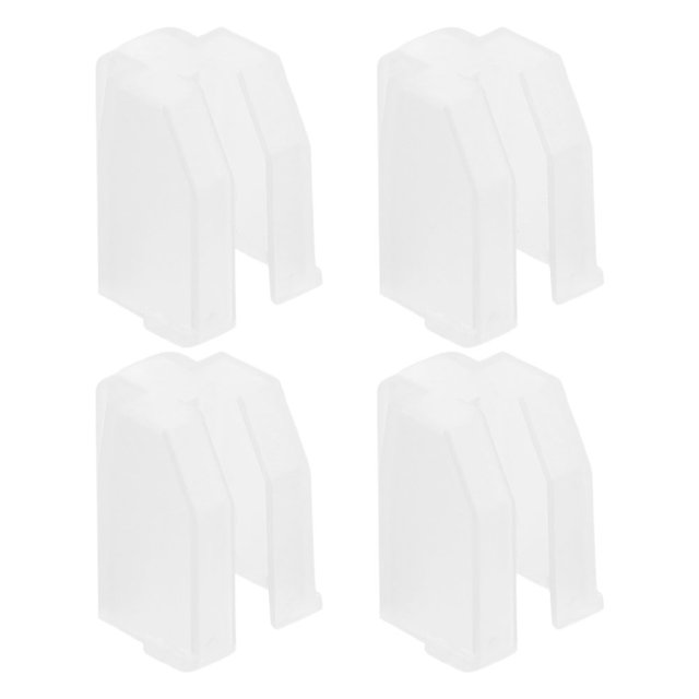 OUNONA 4Pcs White Stylus Needle Covers Replacement Record Player Needle Protective Plastic Covers