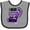 Heather and Black, variant on Inktastic I Wear Purple for My Mom Lupus Awareness Boys or Girls Baby Bib