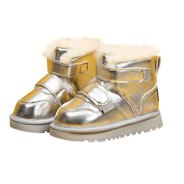Bottes pour Bébé Garçon, Bottes de Neige Unisexes Style Britannique pour Enfants Plus Âgés
