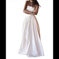 thumbnail image 2 of Conjunto de 2 Piezas para Mujer, Sin Mangas, con Tirantes, Corte A, Falda Maxi, Informal, Plisada, Estilo , Estilo Bohemio, con Bolsillo. S, 2 of 10
