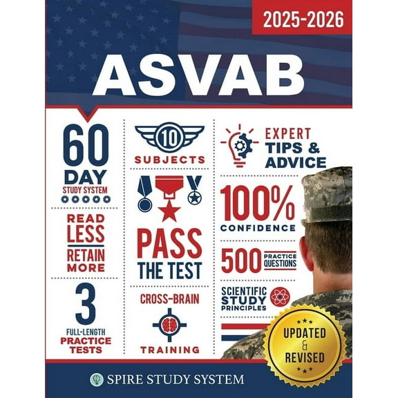 ASVAB Study Guide: Spire Study System & ASVAB Test Prep Guide with ASVAB Practice Test Review Questions for the Arme, (Paperback)