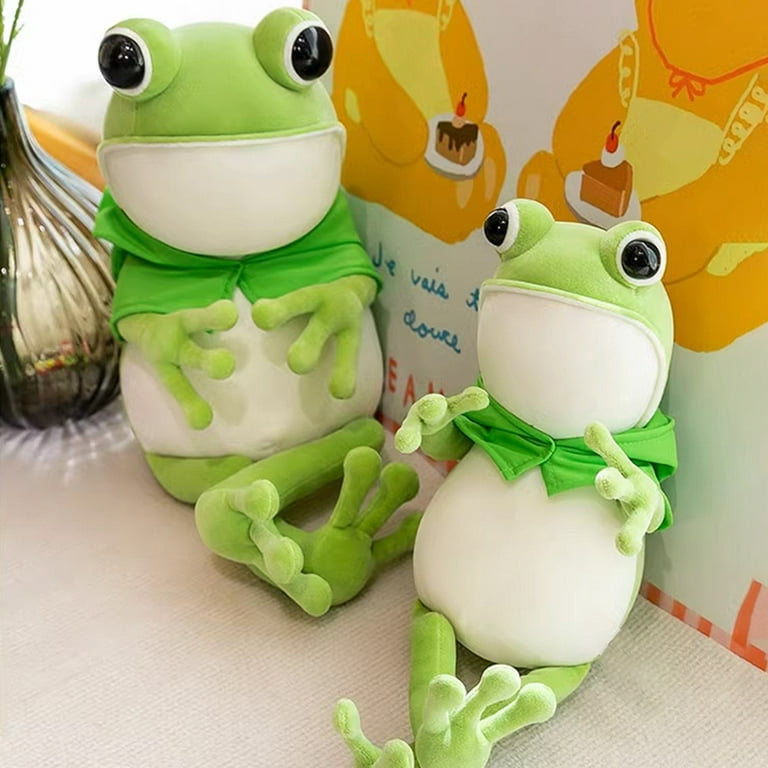 Baby Frog Stuffed Animals, 16 Soft Plush Frog Toy Kawaii