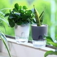 thumbnail image 4 of Yirtree 2 Tier Round Resin Self Watering Pots for Indoor Plants, Flower Pots Outdoor, Pots with Decorative Stones, Flower Pot, Pots Indoor, Flower Pots Indoor, 4 of 8