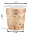 thumbnail image 3 of 4 Ounce Disposable Espresso Paper Hot Cups with Black Lids - 50 sets - Print - Small Portion Sample Shots, 3 of 7