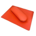 thumbnail image 4 of Nail Art Cushion Mat Set Nail Hand Rest Holder Metal, Manicure Tool ,PU Leather, Table Nail Art Hand Pillow and Mat Wrist Arm Pad for Salon Arm Orange, 4 of 9