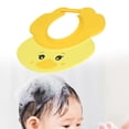 thumbnail image 1 of Cute Little Duck Shape Baby Shower Cap Protección de baño Gorro de baño Accesorios de ducha portátiles Reutilizable Gorro de cabeza de baño Lavar el Amarillo, 1 of 8