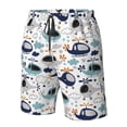 thumbnail image 4 of Fotbe Cartoon Helicopters Trajes de Baño Estampados para Hombre, Shorts de Verano de Secado Rápido, Ropa de Playa, Bañadores-X-Large, 4 of 6