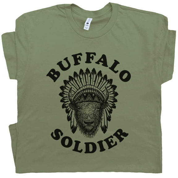 Buffalo Soldier T Shirt Cool Reggae Music Shirts for Mens Womens Vintage Bob Rastafarian Rasta Lion Marley Graphic Tee