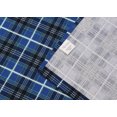 thumbnail image 7 of Ruvanti 100% Cotton 4 Pcs Flannel Sheets Full, Super Soft, Breathable, Moisture Wicking Full Size Sheet Sets, Bed Sheets Include Flat, Fitted Sheet,2 Pillowcase - Blue Plaid, 7 of 7