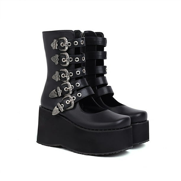 Platform boots deals goth cheap