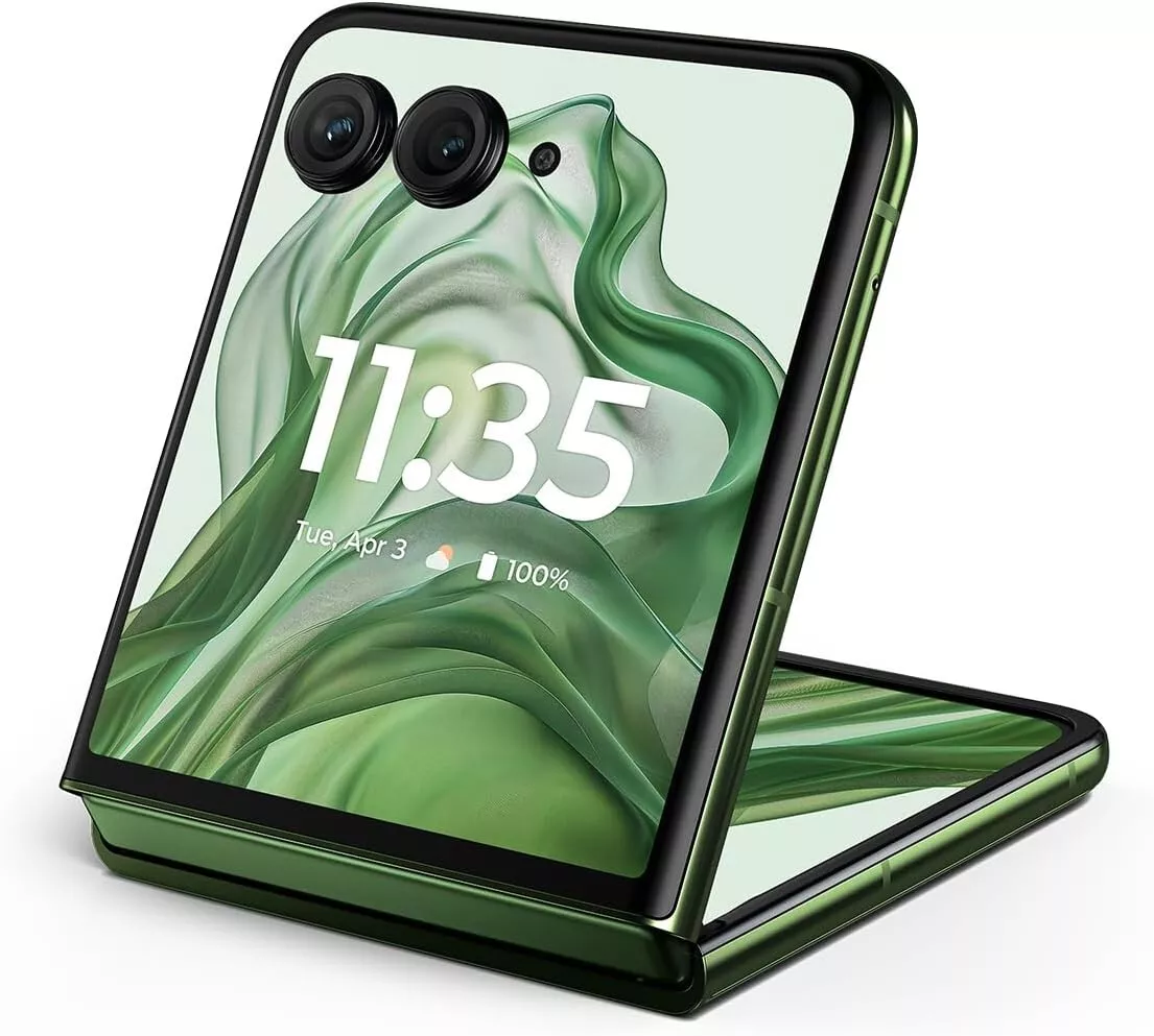 Open Box Motorola razr+ | 2024 | Unlocked | Made for US 12/256 | 50MP Camera | Spring Green Unlocked CellPhone Smartphone