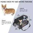 thumbnail image 3 of Animal Carrier Bag for Dogs and s, 900D Oxford Cloth Travel Tote with Nylon Webbing, 17x10x11.8 Inches, 43x26x30 cm, 3 of 7