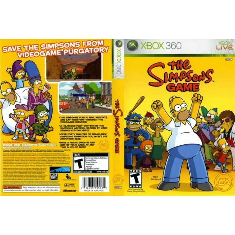 The Simpsons Game (Microsoft Xbox 2024 360, 2007)