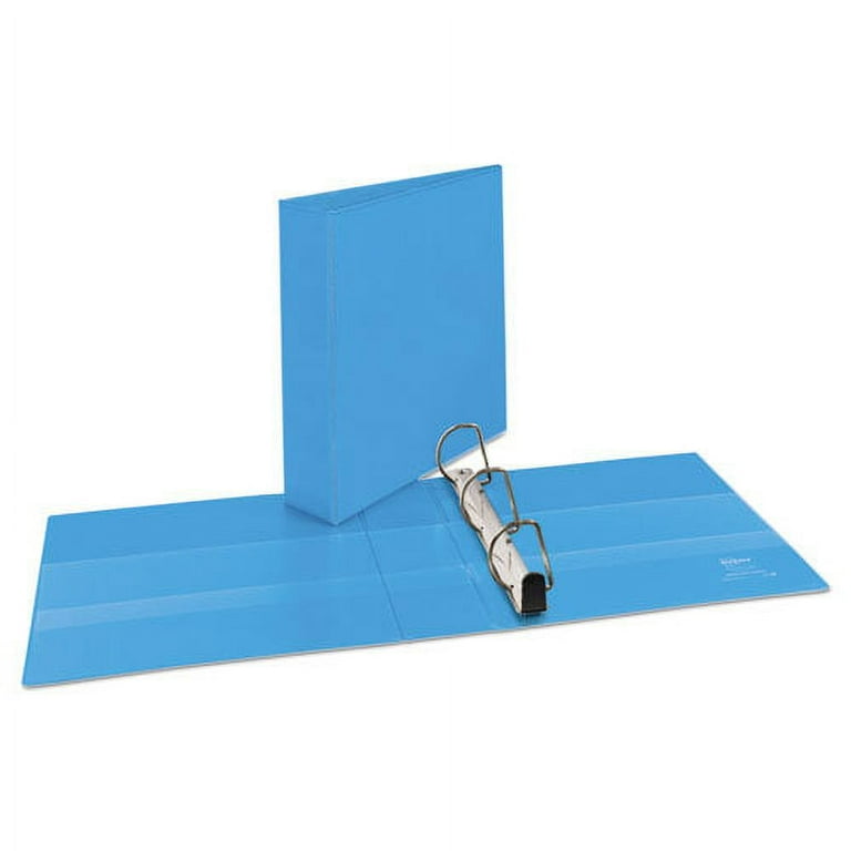 Heavy-Duty Non Stick View Binder with DuraHinge and Slant Rings, 3 Rings, 2
