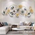 thumbnail image 3 of Metal Wall Decor Metal Wall Art for Living Room, Metal 3D Wall Art, Home Metal Art, Metal Ginkgo Leaves Wall Art, for Home Decor, Living Room, Bedroom, Hotel, 3 of 5