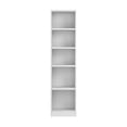 thumbnail image 2 of Universal 17W Narrow 5 Shelf Bookcase in White - Engineered Wood, 2 of 10