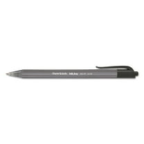 InkJoy 100 RT Ballpoint Pen, Retractable, Medium 1 mm, Black Ink, Smoke/Black Barrel, Dozen
