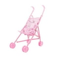 thumbnail image 4 of Cochecito de bebé para muñecas, silla plegable con ruedas de doble fila, accesorios para casa de juegos para todas las muñecas de 8 pulgadas, 4 of 9