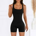 thumbnail image 2 of IROINNID Jumpsuits for Women Yoga Workout Shorts Overalls Rompers Sleeveless Tight Slim Jumpers, 2 of 7