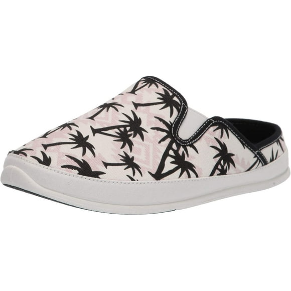 DEER STAGS Mens White Palm Tree Removable Insole Slipperooz Round Toe Slip On Slippers Shoes 12 M