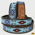 thumbnail image 2 of HILASON Western Genuine Leather Belt for Men Women Cowboy Cowgirl Handmade Unisex Full Grain Heavy Duty Tooled Beaded Belt, 2 of 4