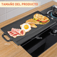 thumbnail image 2 of 2-in-1 Parrilla Cuadrada Reversible De Hierro Fundido Negro Comal Sarten Cuadrada Reversible De Hierro Fundido 50x24 Cm, 2 of 7