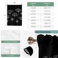 thumbnail image 6 of Black Dandelion Balloon Curtains for Windows, Bedroom Curtains 54 Inch Length, Spring Modern Minimalist Country Flower Tie Up Curtains Panels Thermal Insulated Bathroom Curtains Window 42"x54", 6 of 8