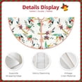 thumbnail image 3 of Sikiie Pretty Floral With Leaves Nativity Christmas Tree Skirt, Jesus Christian Winter Holiday Tree Mat Decoration(30-48IN), 3 of 6