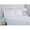 thumbnail image 3 of Your Zone Kids Soft Microfiber Sheet Set, Floral Butterfly, Full, 4 Pieces, Easy Care, 3 of 14
