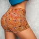 thumbnail image 4 of Balery Spider Pantalones cortos de entrenamiento estampados para mujer, sin costuras, ajustados, para gimnasio, yoga, correr, deportes, ejercicio activo, fitness.-Large, 4 of 8