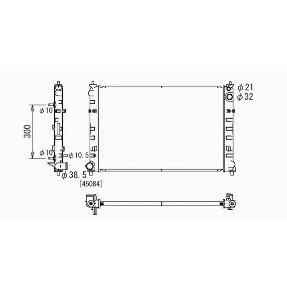 TYC 2768 fits Mazda Mpv 1-Row Plastic Aluminum Replacement Radiator