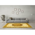 thumbnail image 3 of Ahgly Company Indoor Rectangle Medallion Yellow Traditional Area Rugs, 5' x 8', 3 of 4