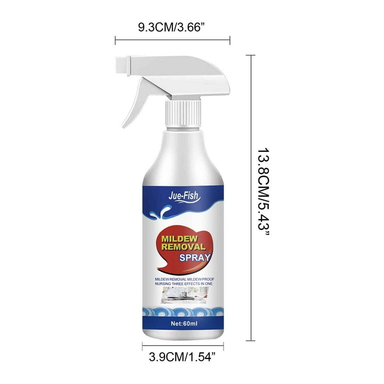 Jue Fish Mildew Removal Spray, Mildew Removal Spray, Mold and Mildew  Remover Bathroom Cleaner, Tile Cleaner for Bathroom Shower, Sink, Bathtubs  and Toilets 