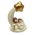 thumbnail image 2 of Figura de Natividad, Estatua del Nacimiento de Jesús, Escultura de Sagrada , Adorno de pesebre para estantería, Recuerdo Festivo, Casa de, 2 of 9