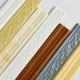thumbnail image 5 of SELIVO Self Adhesive Flexible Foam Molding Trim, Foam Crown Molding Ceiling, Peel And Stick Crown Molding, 3D Sticky Decorative Wall Lines Wallpaper Border For Home, Office, Hotel DIY Decoration, 5 of 7