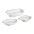thumbnail image 1 of STAUB Ceramique Mixed Baking Dish Set White 3 Piece, 1 of 5