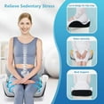 thumbnail image 3 of X Large Memory Foam Seat Cushion Lumbar Support Pillow for Sciatica & Tailbone Pressure Relief Coccyx Pad for Office Chair, Car,Wheelchair,Home,Office, 3 of 8