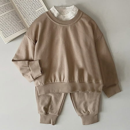

Shldybc Toddler Baby Boys Girls Clothes Outfits Long Sleeve Sweatshirt Tops Casual Pants 2 Piece Winter Clothes Set on Clearance
