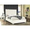 thumbnail image 2 of Lexi White Velvet Queen Bed-Color:White Velvet,Style:Contemporary, 2 of 6