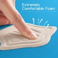 thumbnail image 3 of Adhesive Back of Heel Cushion Pads, Heel Grips Inserts for Loose Shoes, Reusable Heel Guards Liners, 6PCS-skin colour, 3 of 7