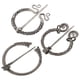 thumbnail image 5 of Juego de broches vikingos vintage - 3 piezas Alfileres de capa Broches de chal Alfileres Broche de capa medieval Joyería vikinga Alfiler de bufanda para chales Bufandas Trajes medievales, 5 of 5
