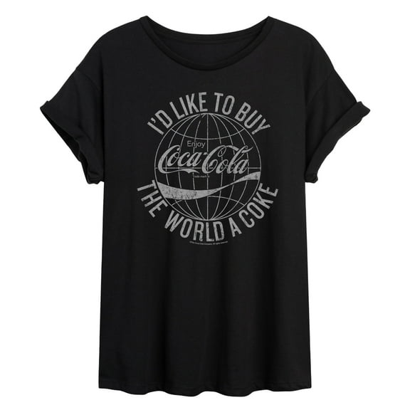Coca-cola - Buy The World A Coke - Women's Oversized Graphic T-shirt