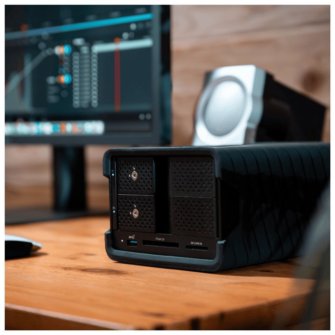 Glyph Technologies 16TB Blackbox PRO RAID 2-Bay RAID Array | 2 x 8TB, USB-C 3.2 Gen 2