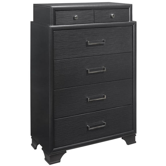 Global Furniture USA Jordyn Contemporary Wood Gray 6-Drawer Chest